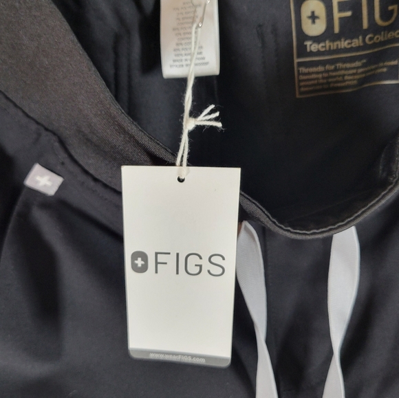 FIGS Black Technical Collection Jogger Comfortable Scrubs Size XS/P - Picture 6 of 10